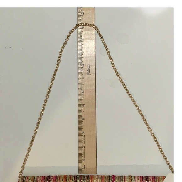 Gunne Sax Clutch Jessica McClintock Convertible Nora Shoulder Bag Multi Pink - Picture 11 of 16